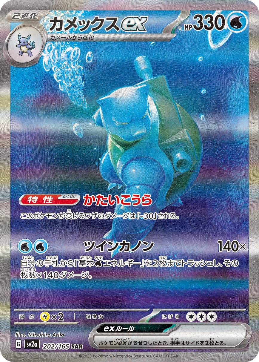 Blastoise ex - 202/165